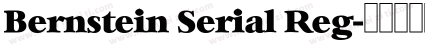 Bernstein Serial Reg字体转换